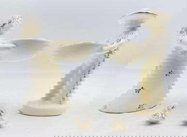 Porcelain & Pure Silver Salt Cellars With Sterling Spoons by Emilia Castillo (1 of 17)