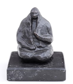 Bronze Sculpture by Jose Luis Cuevas (Mexico 1934-2017), Signed & Dated