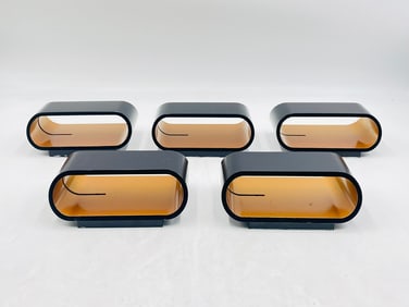 Set of 5 "Eclipse" Wall Sconces by Ledra (Now Bruck Lighting)