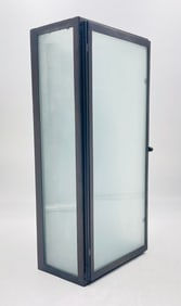 Steel & Glass "Box" Wall Sconce by Paul Ferrante