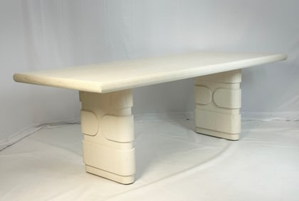 White Washed Lowen Dining Table by Lulu & Giorgia
