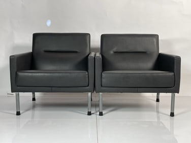 Pair of Highback-Sidewalk Lounge chairs by Brayton International