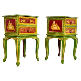 Hand-Painted Shabby Chic Nightstands or Side Tables