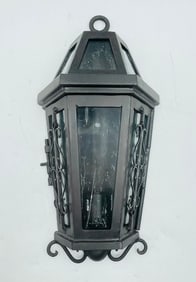 Wrought Iron & Glass Wall Sconce by Steven Handelman Studios, Anacapa Collection