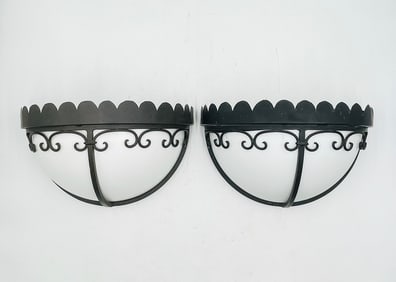 Wrought Iron & Lucite Wall Sconces by Steven Handelman Studios, USA 2004