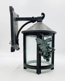 Custom Wrought Iron Wall Sconce by Steve Handelman Studios