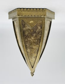Gold Gilded Wall Sconce by Steven Handelman Studios, USA 2019