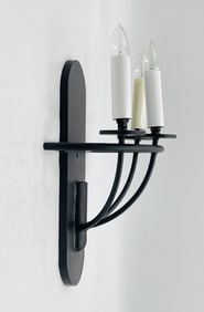 "Gallio" Wall Sconce in Wrought Iron by Steven Handelman Studios, USA 2011