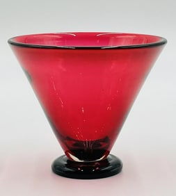 Hand Blown Studio Glass Vase by Correia Glass, Signed & Dated 2005