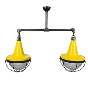 Double Malplaquet Pendant Light by The Urban Electric, Made in the USA