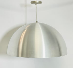 Vintage Style Chandelier in Spun Aluminum