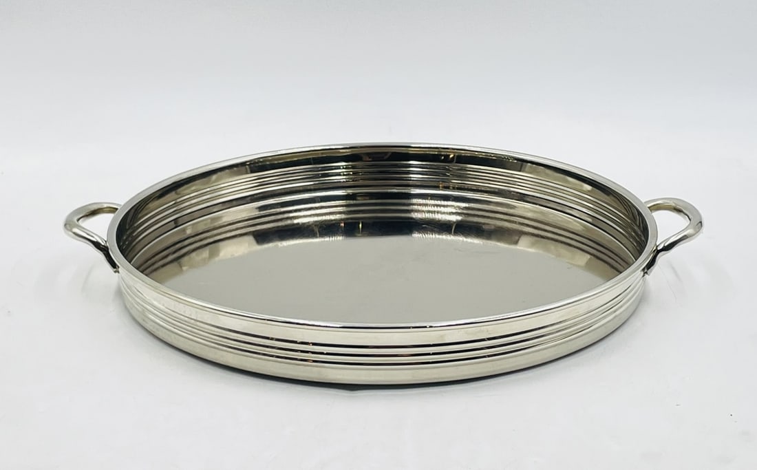 Vintage Stainless Steel Serving Tray (1 of 9)