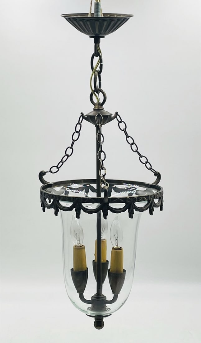 Bronze and Glass -Bell Jar- Chandelier by Phoenix Day (1 of 20)