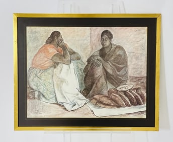 Francisco Zúñiga Panaderas, 1967 Lithograph of Indigenous Market Women