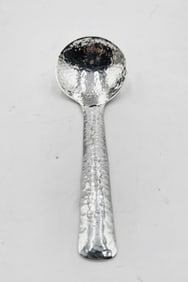 Emilia Castillo Hammered Silver Plate Ladle, Mexican Modernist Design