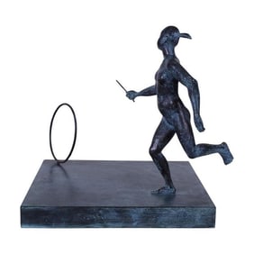 Bronze Sculpture by Armando Amaya, Signed & Dated 1999, Mexican Modernist Masterpiece