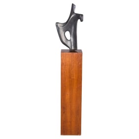 Leonardo Nierman Bronze Abstract Sculpture, 1969, Signed & Numbered 4/6 w/ Provenance