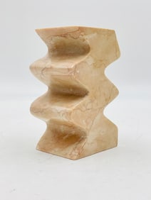 Post Modern Candle Holder in Solid Marble