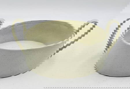 "Flow" Porcelain Casserole With Dual Handles by Ferm Living.: Add some of ferm LIVINGs’ understated aesthetic into your home with this off-white speckled centre piece. It’s made from sturdy porcelain and is glazed to achieve its unique expression. Sure to