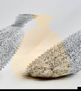 Cinder Wide Bottom Vase-Sand by Studio A Home, Portugal.: This handcrafted ceramic vase features a unique wide-bottom design with a rustic, textured sand finish. Made in Portugal by Studio A Home, it adds natural charm to any space. Perfect as a decorative