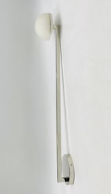 Pedra 26" Wall Sconce with Alabaster Dome and Polished Nickel Arm – ETL Listed