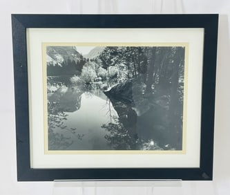 Framed Yosemite Reflection Landscape Photograph by Bob Werling