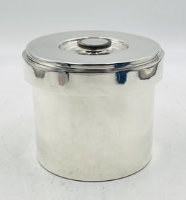 Italian Modernist Silver Plate Ice Bucket by Marengo, Alessandria