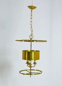 Modern Brass Three-Light Chandelier By Vaughan Lighting – Made in the UK