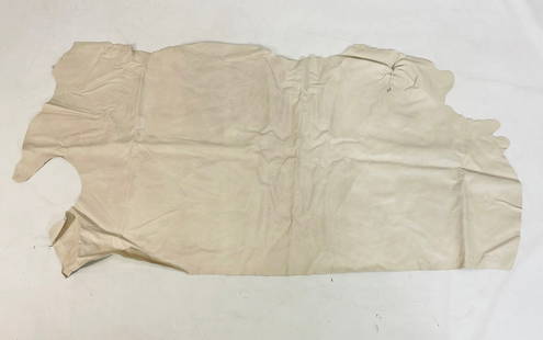 Leather Hide by Edelman, "Sagreen Foundation": Leather hide marked Edelamn, Shagreen Foundation. Measurements: 86 inches long x 43 inches wide. (all measurements are approximate and to the widest and longest points) All items are sold as is.
