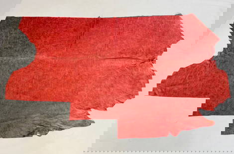 Italian Leather hide by Garrett Leather: Italian Leather hide by Garrett Leather. Measurements: 103 inches long x 59 inches wide. (all measurements are approximate and to the widest and longest points) All items are sold as is. The auction h