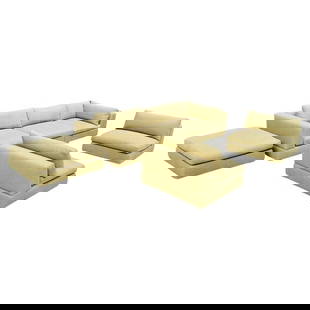 6 Piece Sectional Sofa Made in Italy by Rodolfo Dordoni for Minotti, Italy 2006: Six piece sectional sofa designed and manufactured in 2006 by Rodolfo Dordoni for Minotti. The sectional's sleek and contemporary design seamlessly blends with any interior, while its impeccable