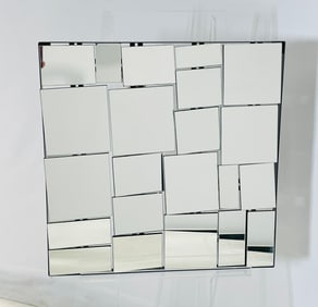 Fragmented Glass Wall Mirror, Postmodern Design