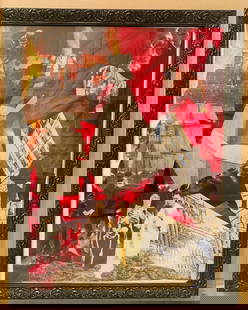 Robert Schwan Collage Jet Print -THE EXPLANATION-: Robert Schwan Jet Print collage titled -THE EXPLANATION- hand signed and dated 2014. The piece is in excellent condition on the back is also signed and dated 2016 and it appear that is #1/5 plus 3