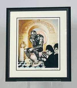 "The Stinker" Limited Edition Lithograph by Nelson De La Nuez: Limited edition lithograph by Nelson De La Nuez, titled "The Stinker". The piece is signed and dated by the artist and is number 822 of a limited edition of 850. Measurements: 31.25