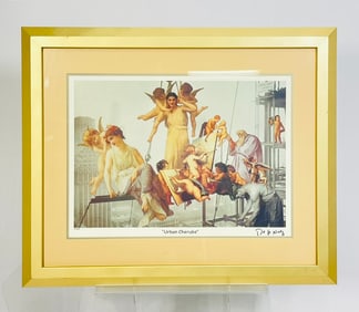 "Urban Cherubs" Limited Edition Lithograph by Nelson De La Nuez