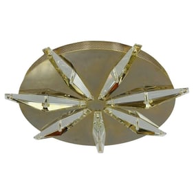 Hollywood Regency Style Coffee Table in Giltwood & Antique Mirror