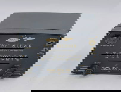Air-O-Ear VHF Receiver 710-WN Aircraft Band by Nova Tech: Air-O-Ear VHF Receiver 710-WN Aircraft Band by Nova Tech Untested. Measurements: 7.50 inches wide x 5.50 inches deep x 5 inches high. All items are sold as is. The auction house does not warrant