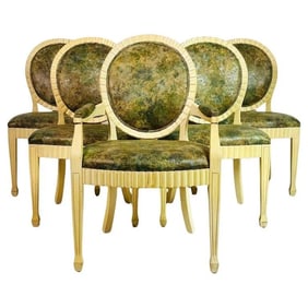 Set of 6 Dining Chairs made in the USA by Casa Stradivari.