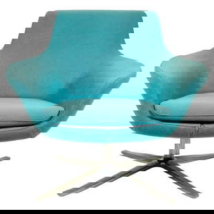Bob Lounge Chair by Pearson Lloyd for Coalesse/Steelcase: A well-crafted beauty. With flared arms, a matte polished aluminum base and a very comfortable feel, the Bob Lounge chair is well-suited for home or a professional space. The line was designed by Pear