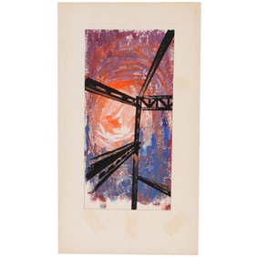 Abstract Gouche Painting by Nick Barberi