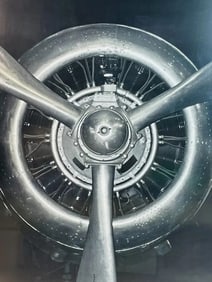 Airplane Propeller Art Print by Trowbridge, Titled & Numbered 1320, 50x43