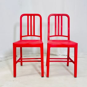 Pair of Emeco Coca Cola Chairs.