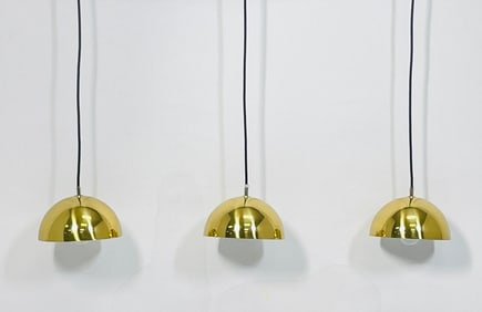 Set of 3 "Flower Pot" Pendant Lights by Verner Panton