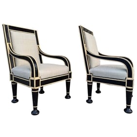 Pair of Oversized Armchairs by Hendrix-Allardyce