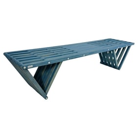 Vintage Style Slatted Wood Bench Made in the United States