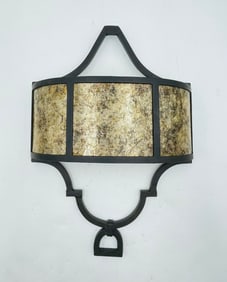 Custom Wrought Iron Wall Sconce by Steven Handelman Studios