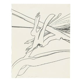 Abstract Lithograph by Richard Howard Hunt (American 1935-2023), Hand Signed & Numbered