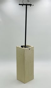 Concrete and Bronzed Pendant Light