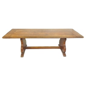 Large Mission Style Dining Table in Solid Wood