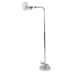 Lucite and Polished Nickel 'Mailbox' Floor Lamp by Charles Hollis Jones